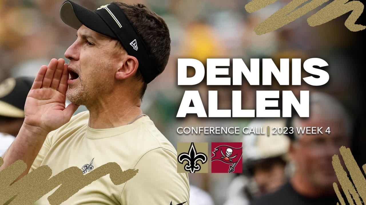 Coach Dennis Allen talks Titans game ahead of Week 1 vs. Tennessee