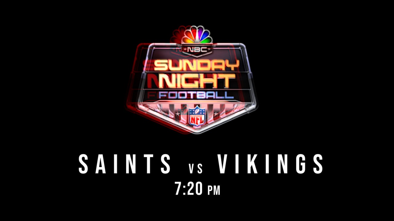 Saints vs. Vikings Sunday Night Football Trailer