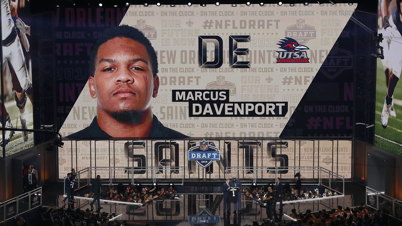 The New Orleans Saints select Marcus Davenport 14th overall in the 2018 NFL  Draft, NFL Draft