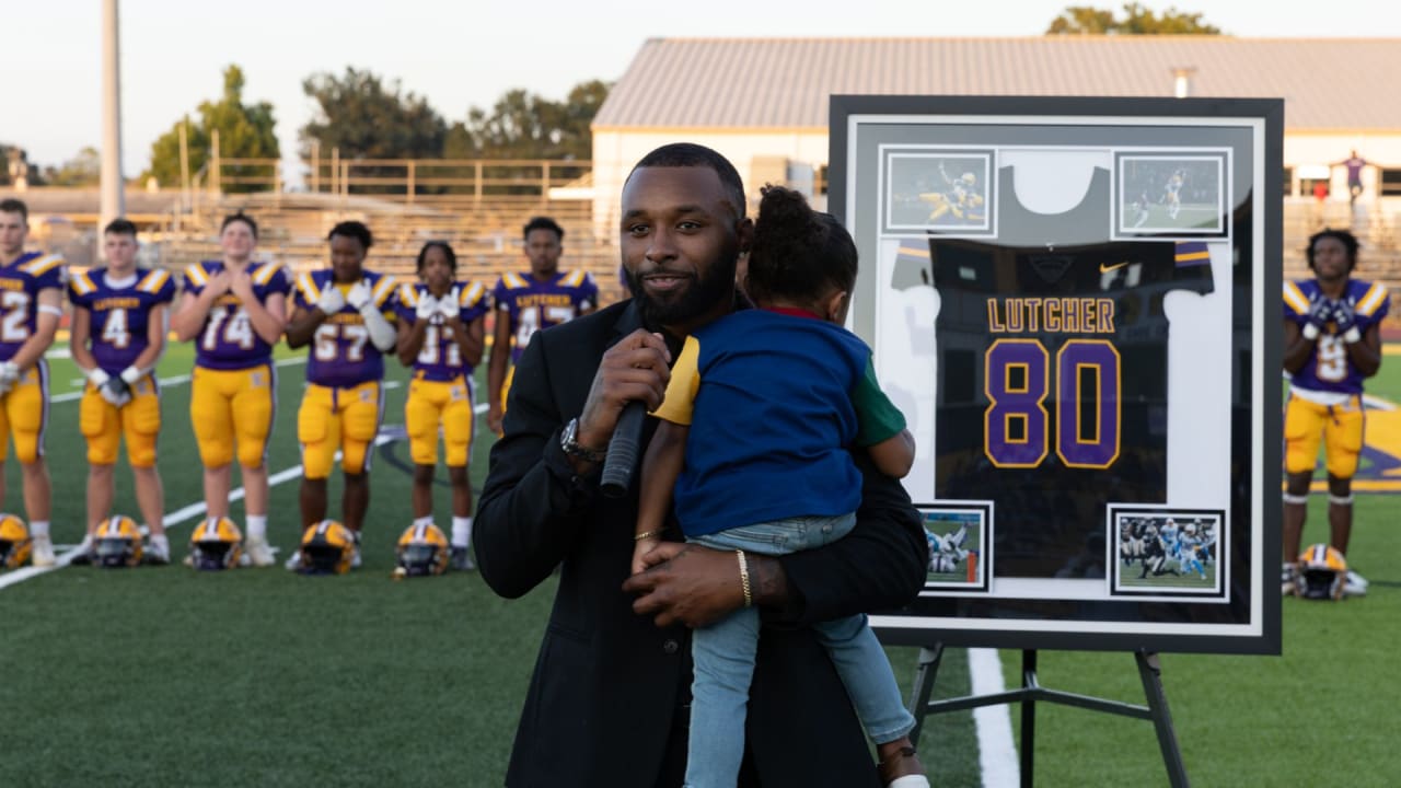 Photos Jarvis Landry has number retired by Lutcher High School