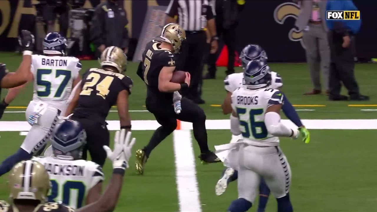 Taysom Hill rushes for his second touchdown Saints Seahawks