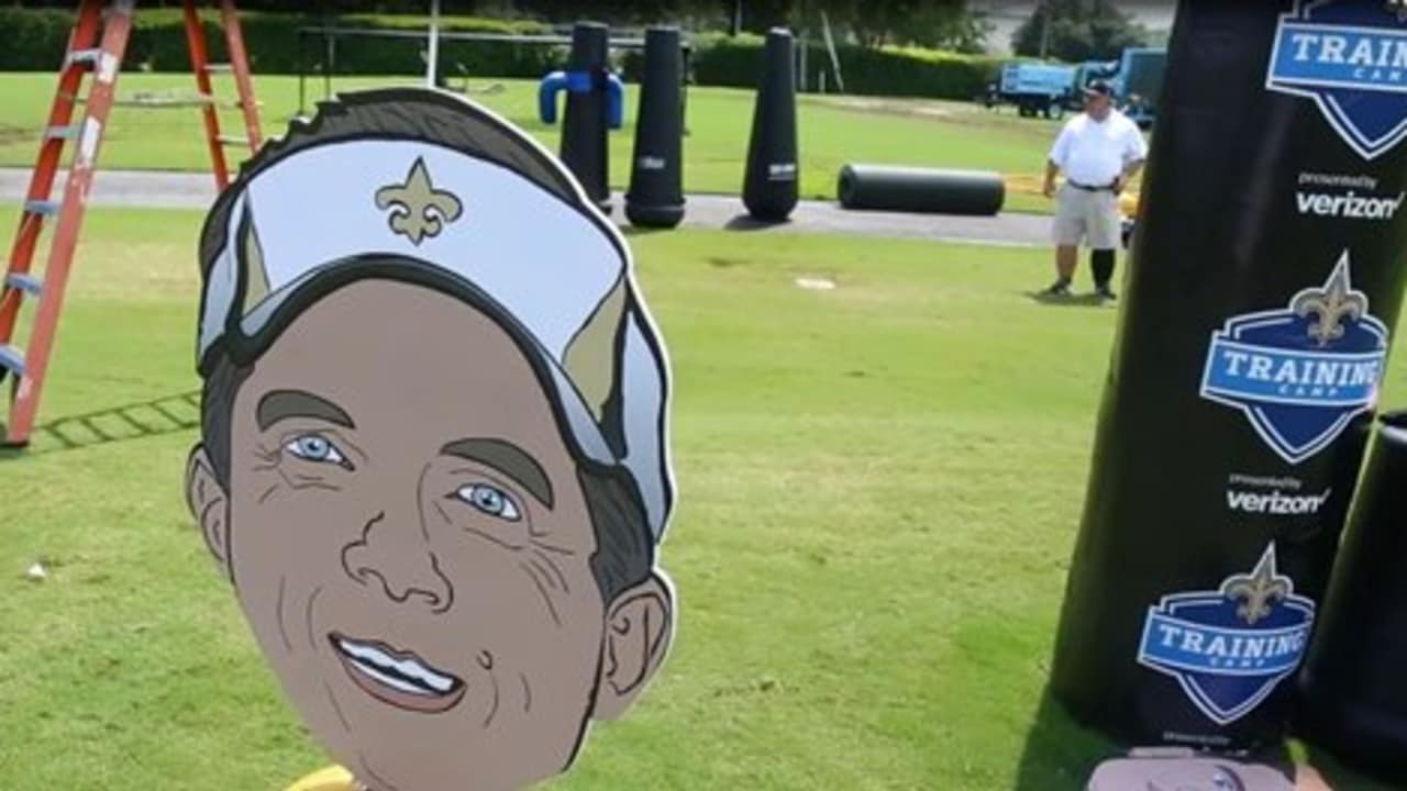 Saints QB Challenge Fathead Emoji Football