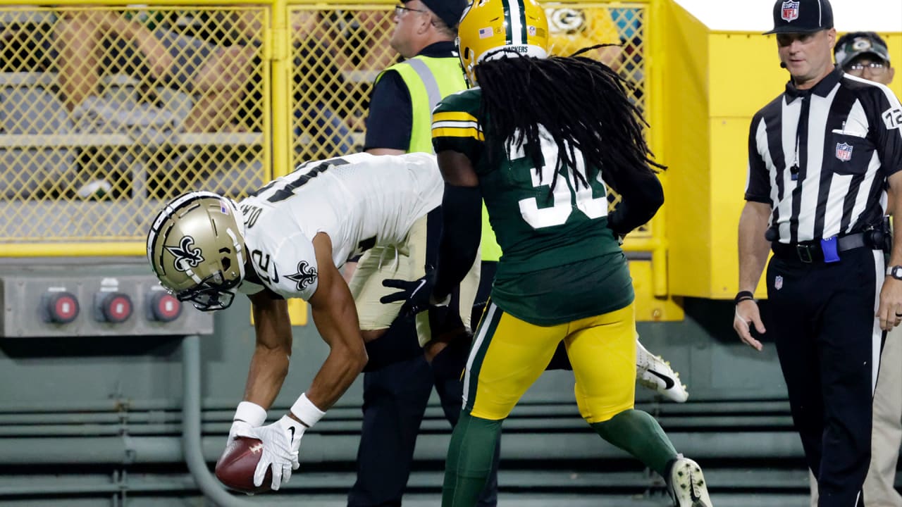 Saints-Packers Preseason 2022 Highlights - Chris Olave gets behind