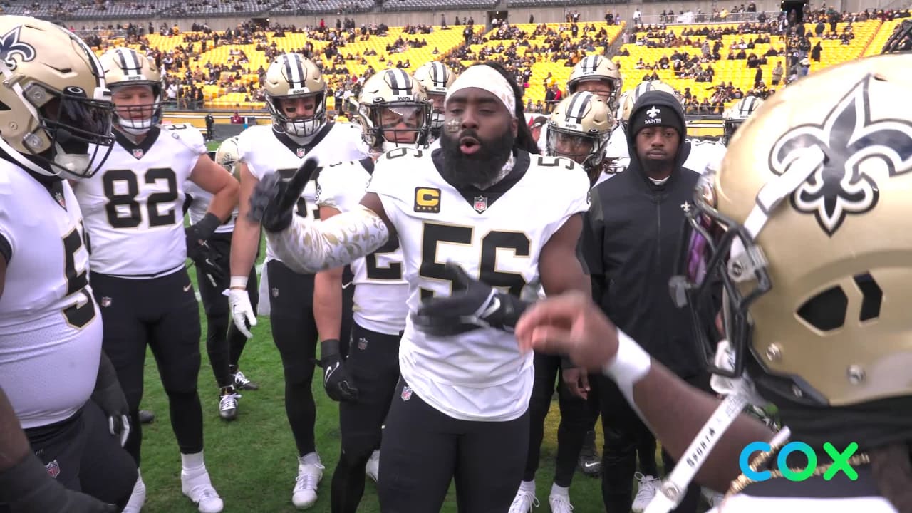 New Orleans Saints Pregame Huddle vs Philadelphia Eagles