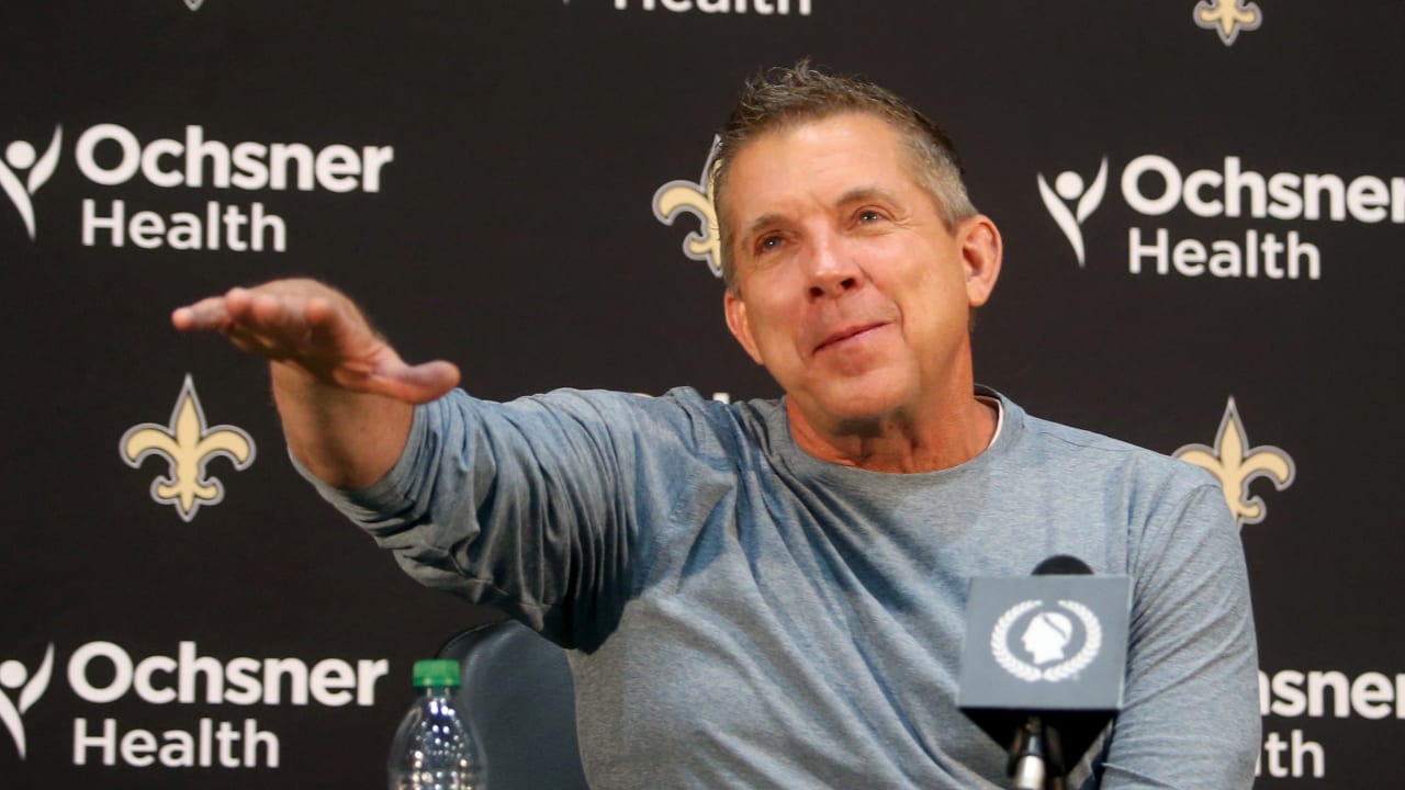 Sean Payton speaks at NFL Combine press conference