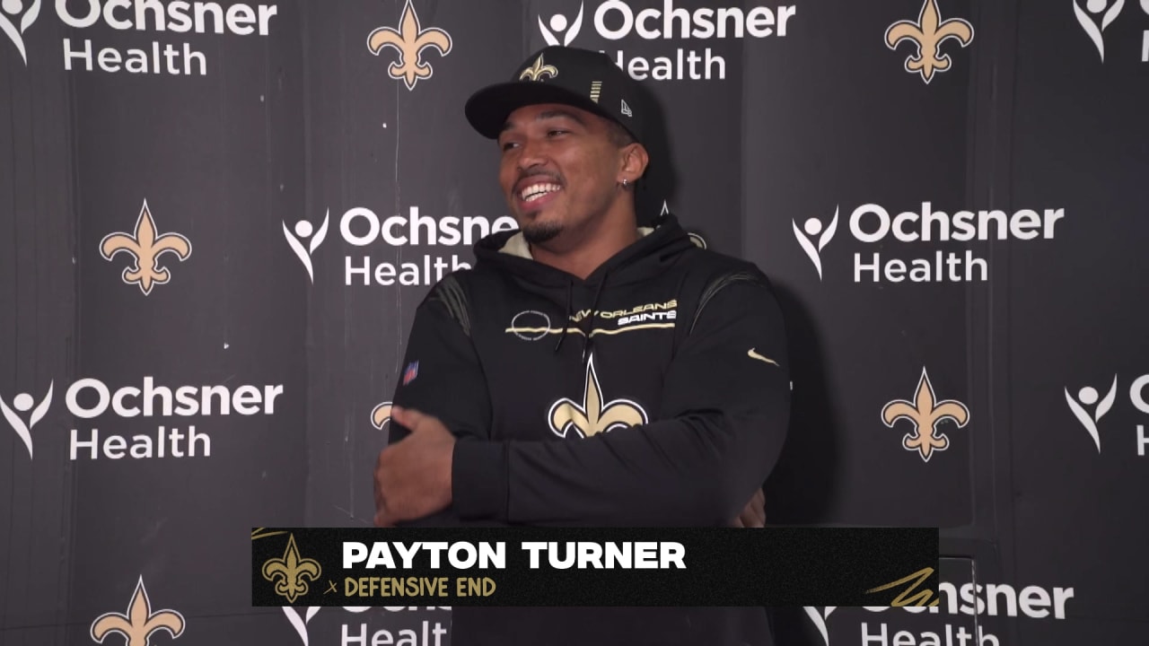 New Orleans Saints rookie defensive end Payton Turner exhibiting  versatility in training camp