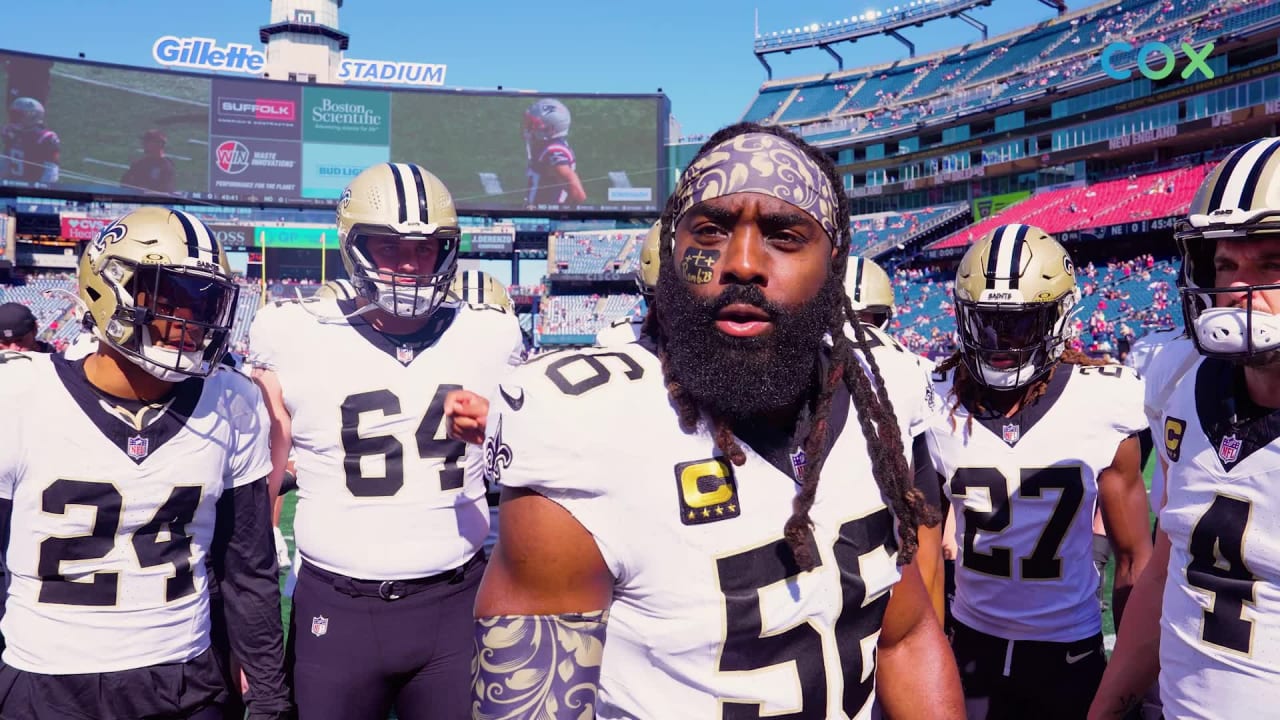 NFL Week 2: Demario Davis leads Saints Pregame Huddle vs. Panthers