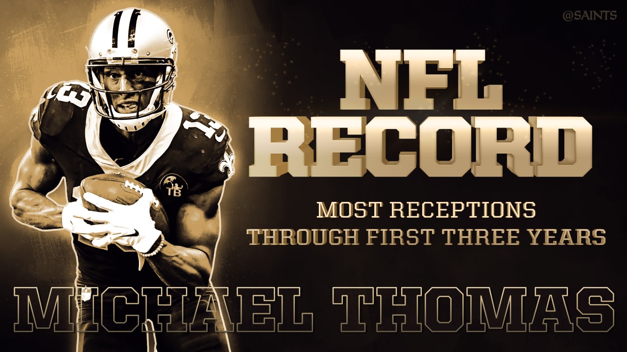 NFL on ESPN - Michael Thomas has a New Orleans Saints single-season record  126 receptions and counting 