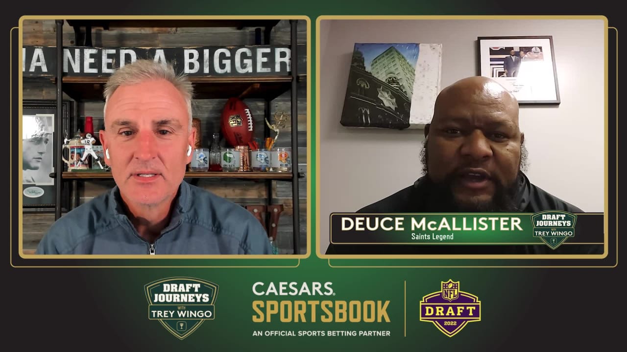 Deuce McAllister talks w/ Trey Wingo about the NFL Draft experience ...