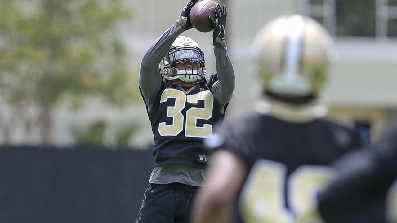 WATCH: Tyrann Mathieu bags his first interception in a Saints uniform