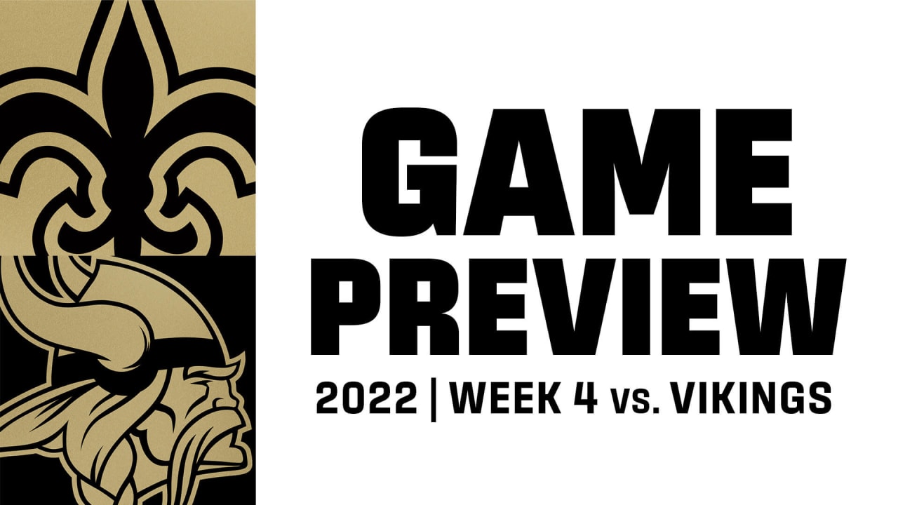 New Orleans Saints vs Minnesota Vikings Week 4 Game Preview