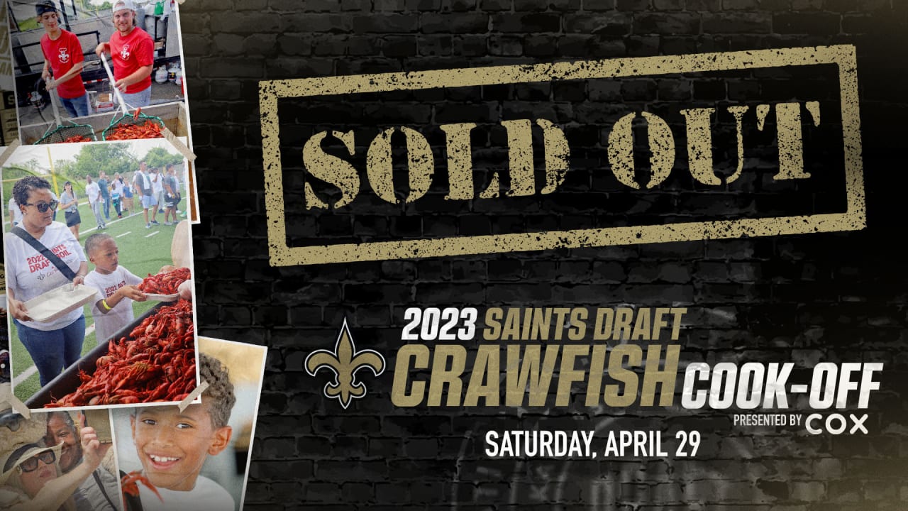 New Orleans Saints announce sellout for 2023 Saints Draft Crawfish Cook-off  competition presented by COX
