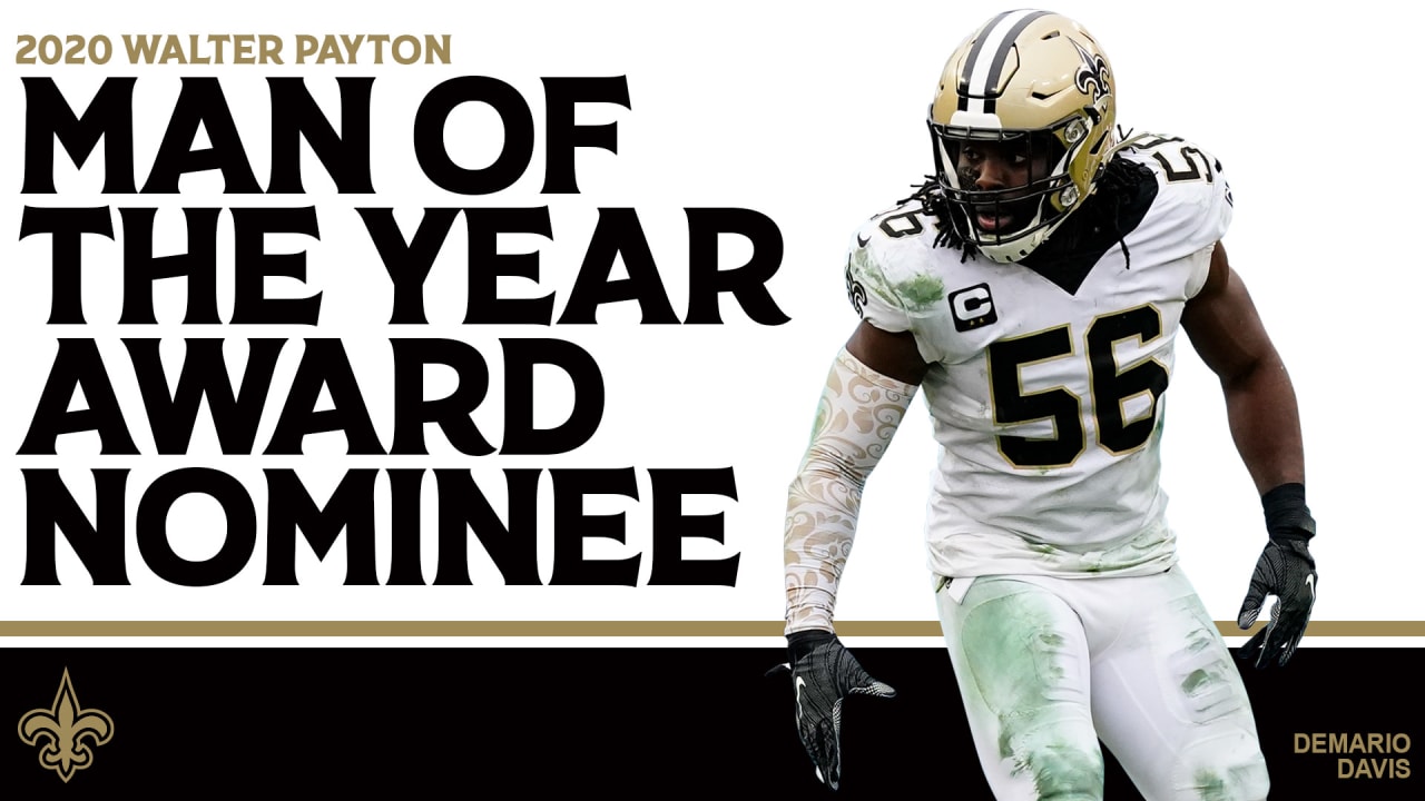 Demario Davis: 2020 Saints Man of the Year and Walter Payton Man