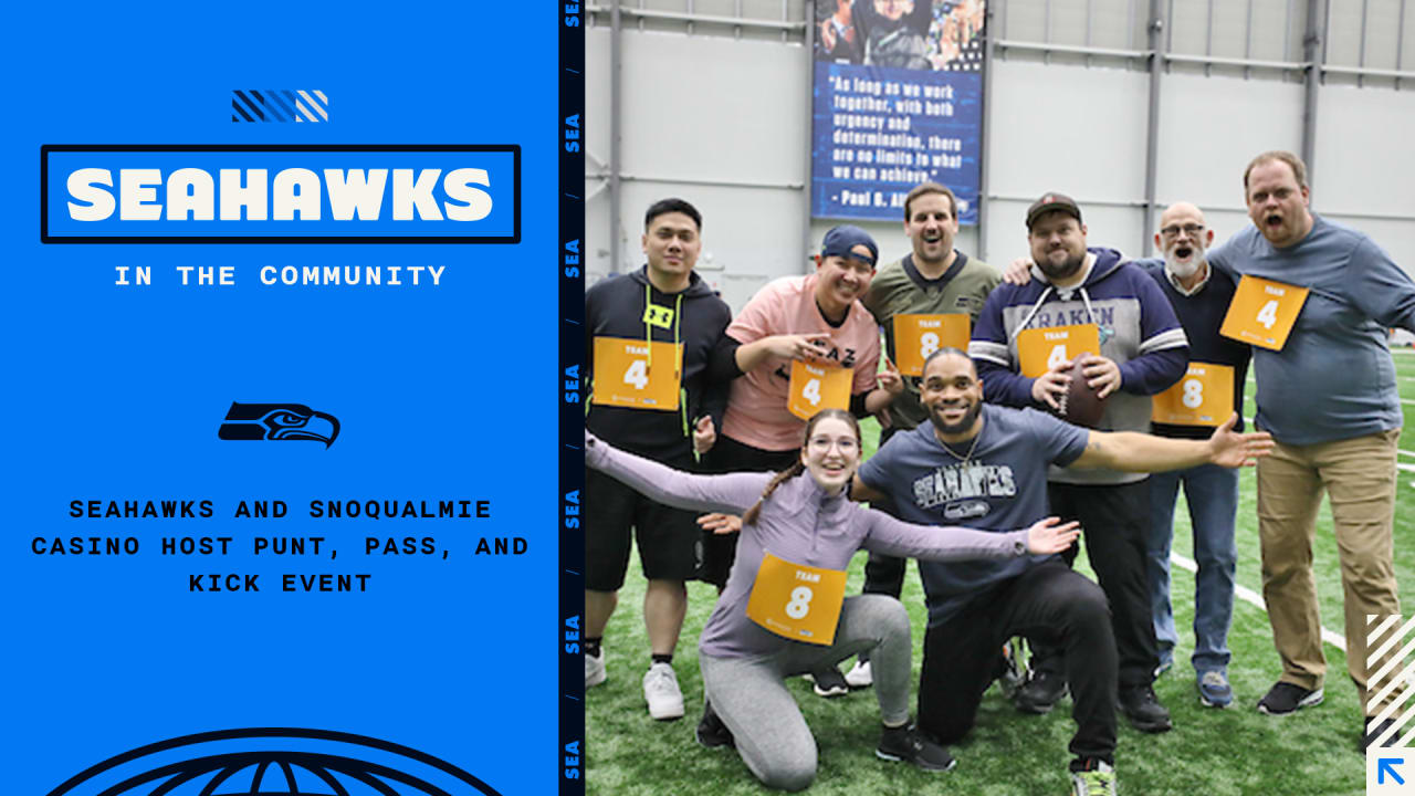 PHOTOS Seahawks And Snoqualmie Casino Host Punt, Pass, And Kick Event