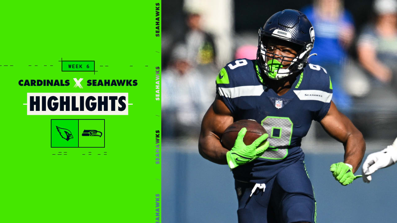 Seattle Seahawks Kenneth Walker III (9) during the first half of an NFL  football game against the Arizona Cardinals, Sunday, Nov. 6, 2022, in  Glendale, Ariz. (AP Photo/Darryl Webb Stock Photo - Alamy