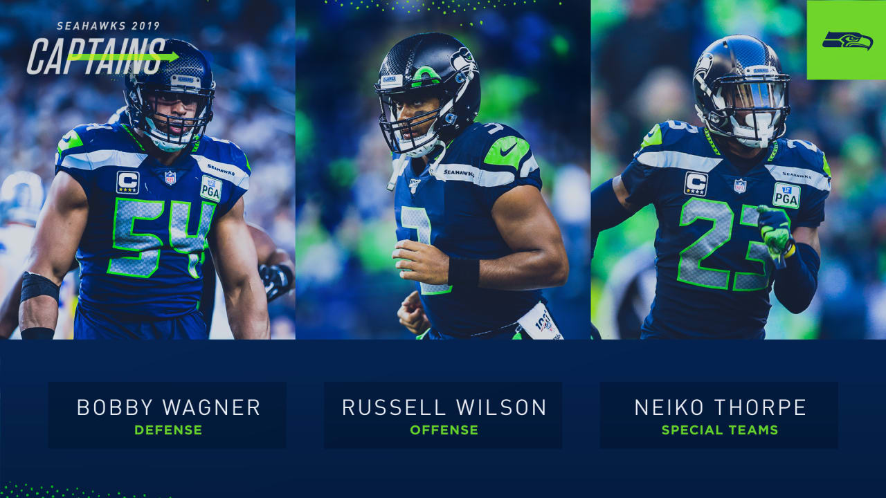 Russell Wilson, Bobby Wagner & Neiko Thorpe Named Seahawks Captains For 2020  Season