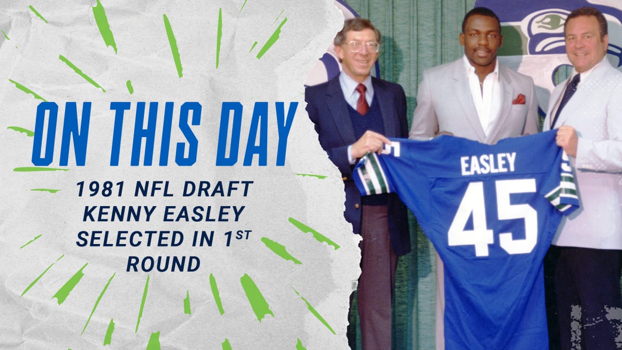 KENNY EASLEY CUSTOM SEATTLE SEAHAWKS JERSEY THE ENFORCER