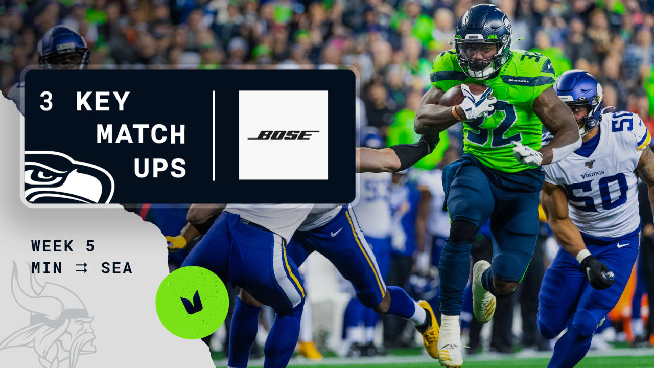 2020 Week 5: Seahawks vs Vikings Key Matchups