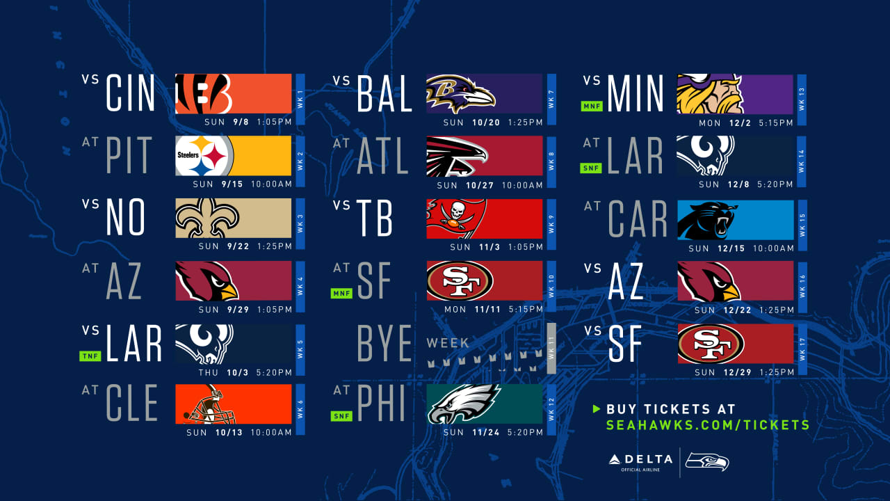 2022 Seahawks Schedule