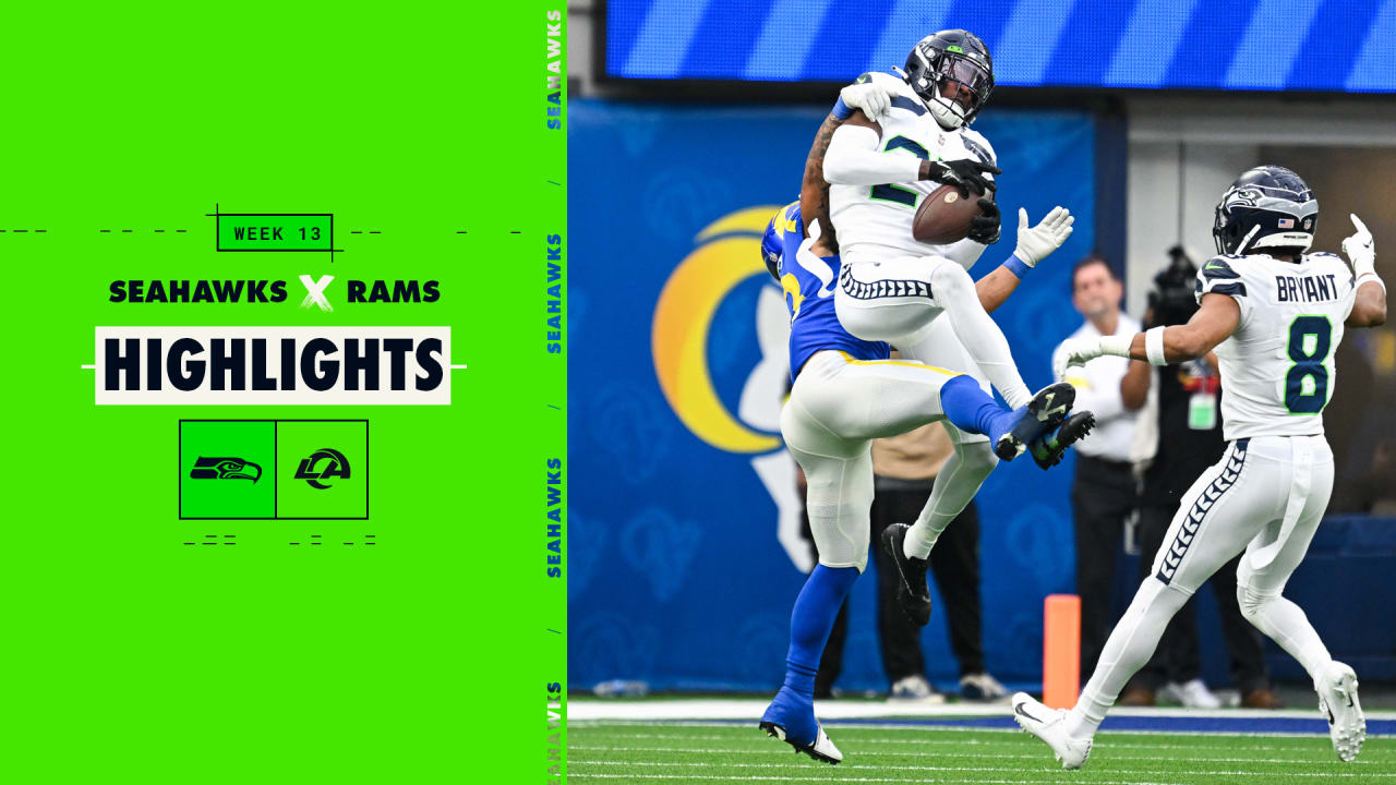 2022 Week 13 Seahawks at Rams Tariq Woolen Brings In A Franchise Rookie