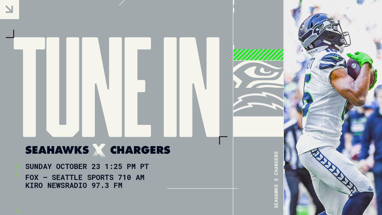 Seahawks at Chargers: How To Watch, Listen And Live Stream On October 23