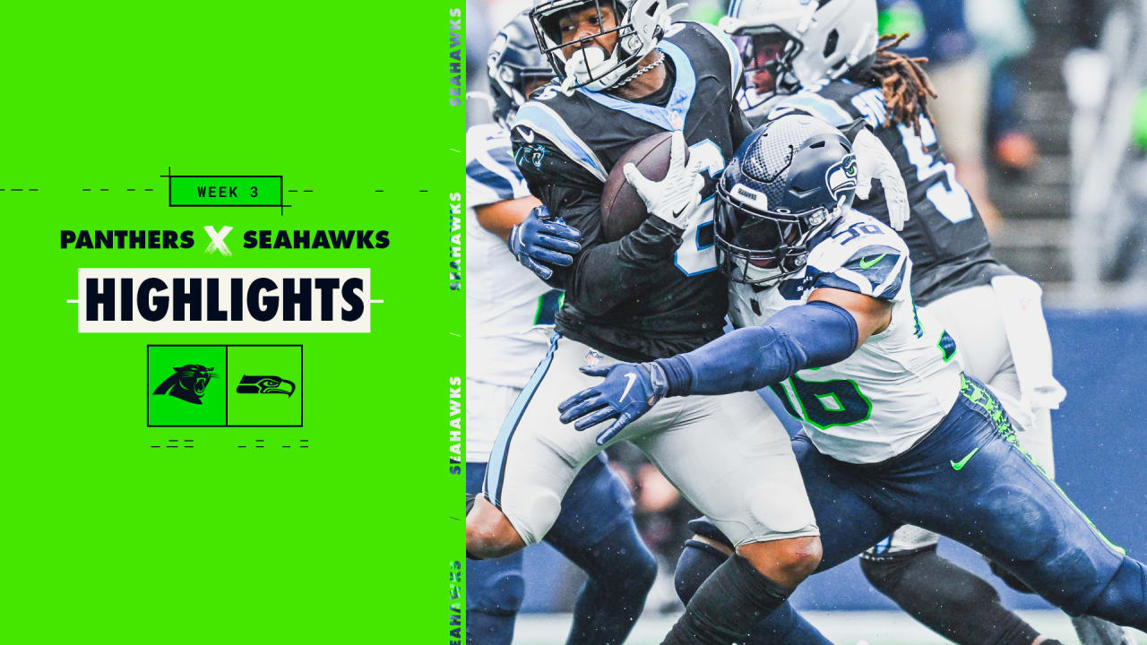2023 Week 3 Seahawks vs. Panthers Jordyn Brooks Tackles Miles Sanders