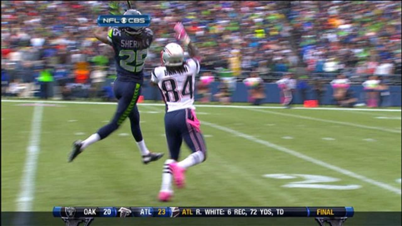 Richard Sherman, Tom Brady Photo on Last Super Bowl Play