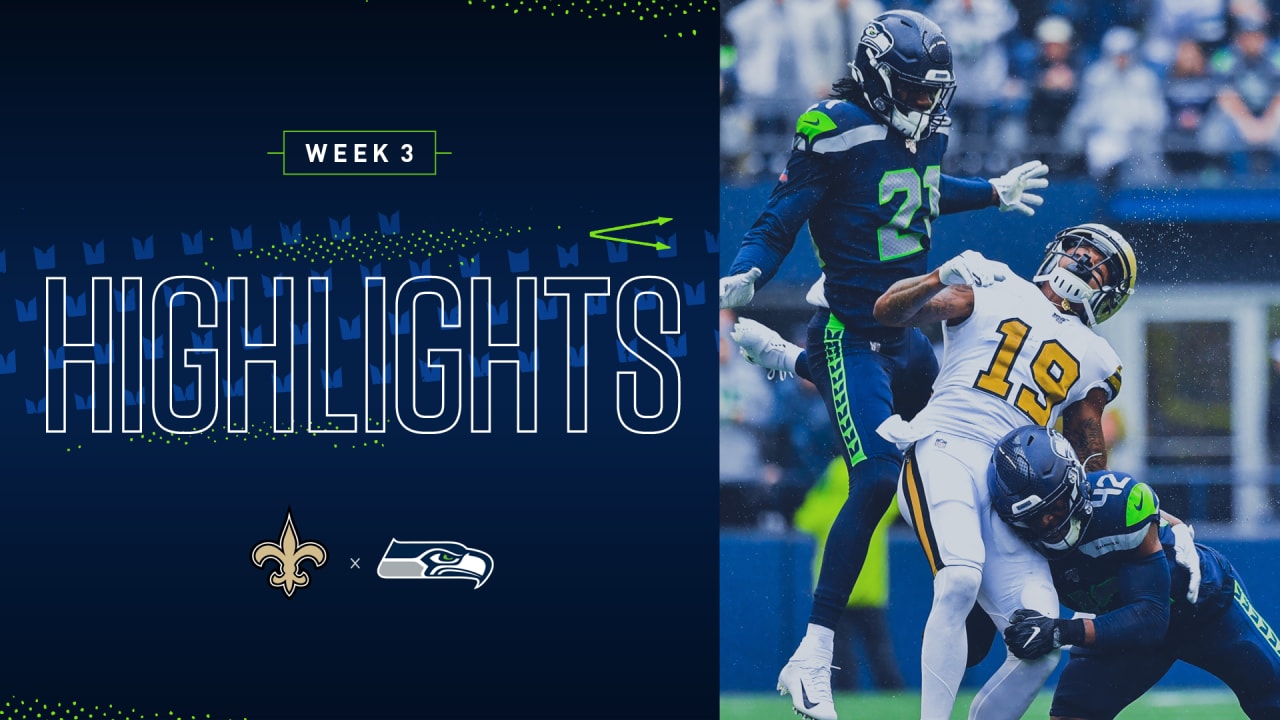 Saints vs. Seahawks Week 3 Highlights