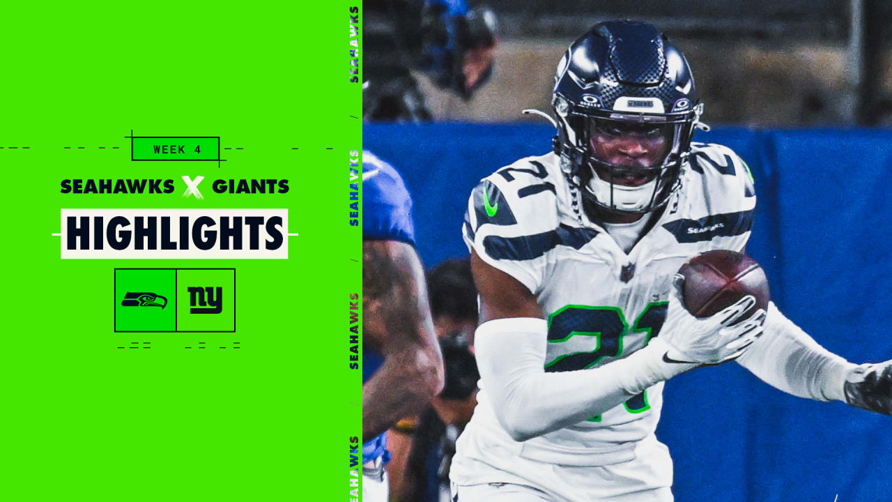2023 Week 4 Seahawks at Giants Game Highlights