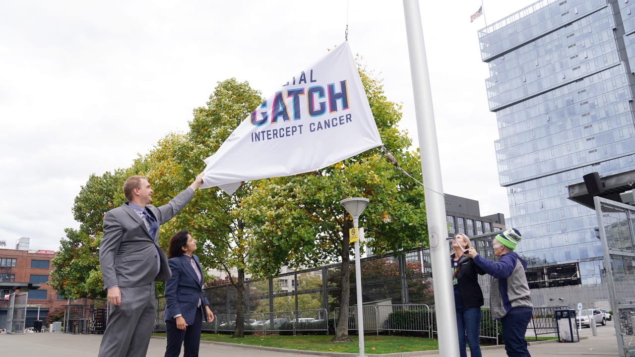 PHOTOS: Crucial Catch Flag Raising At Lumen Field With Virginia Mason ...