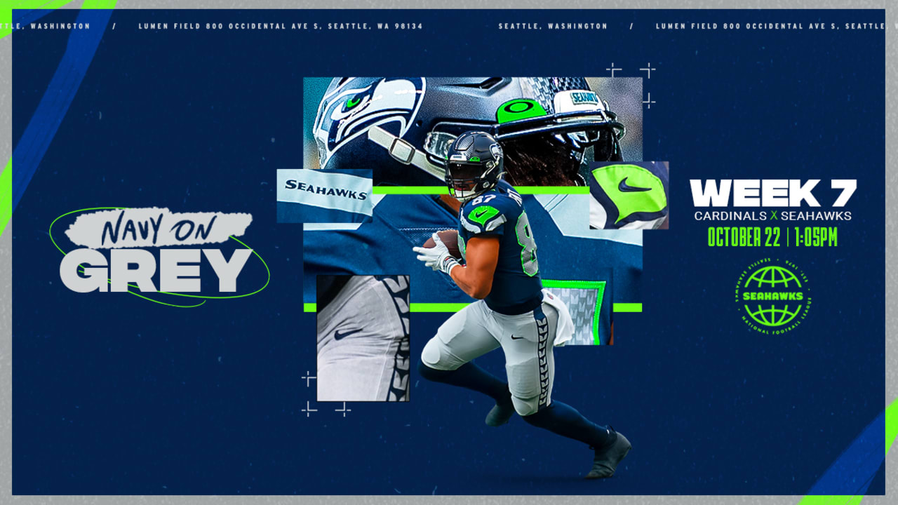 Seahawks to Wear College Navy and Wolf Grey Uniforms for Week 7 Matchup