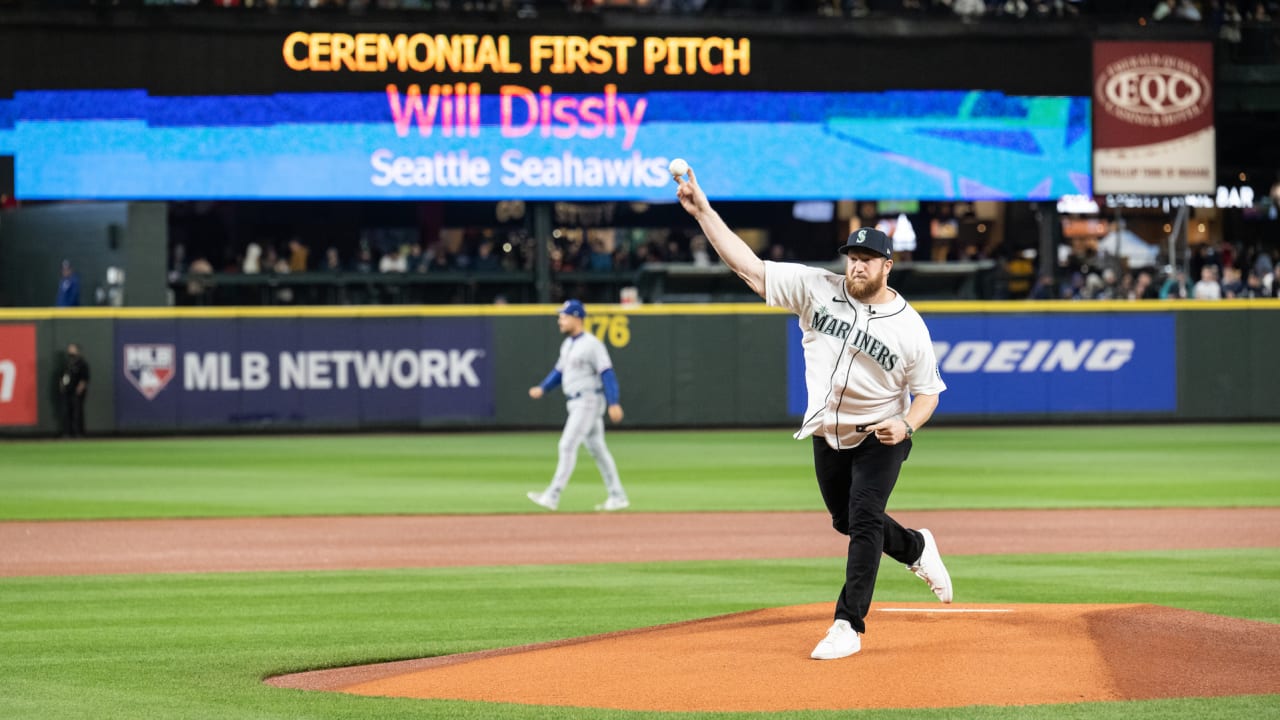 PHOTOS Will Dissly Throws Out First Pitch At Mariners Game