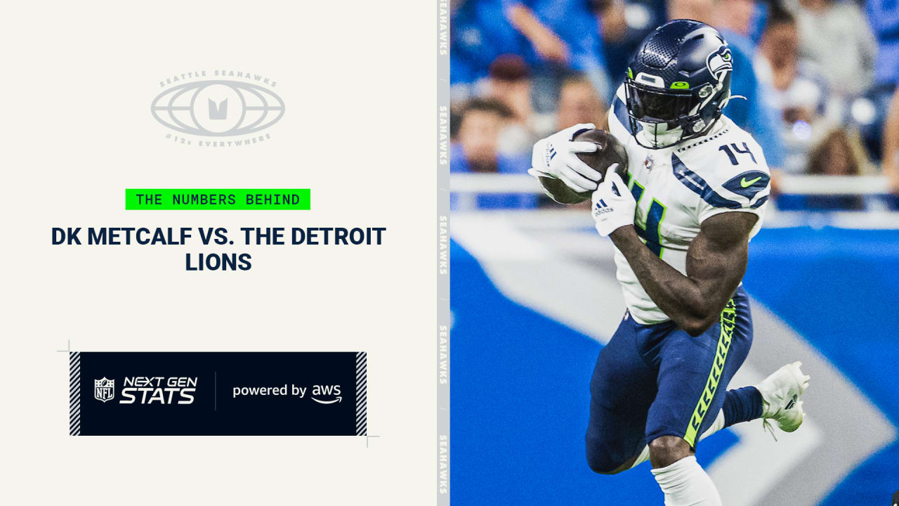 Next Gen Stats: DK Metcalf vs. The Detroit Lions