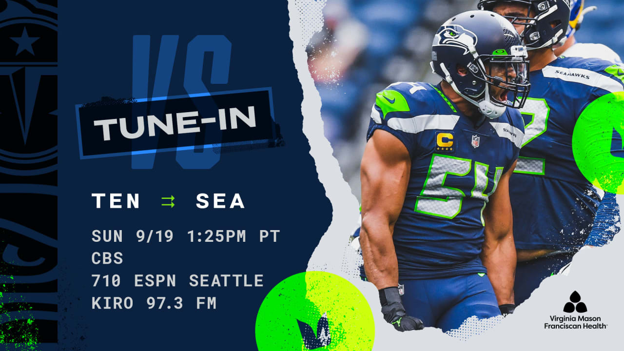 Seahawks vs. Titans How to Watch, Listen and Live Stream on September 19