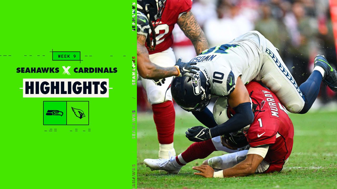 2022 NFL Season, Week 9: Seattle Seahawks-Arizona Cardinals live