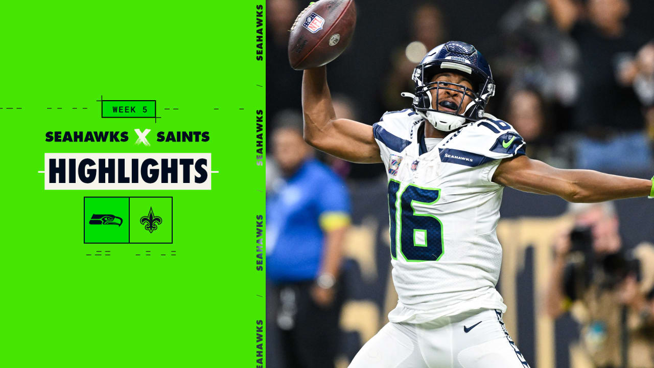 2022 Week 5 Seahawks at Saints Geno Smith Throws 40-Yard TD