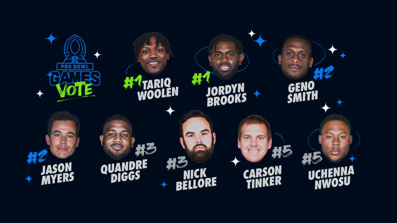 Seahawks CB Tariq Woolen & LB Jordyn Brooks Lead Pro-Bowl Voting