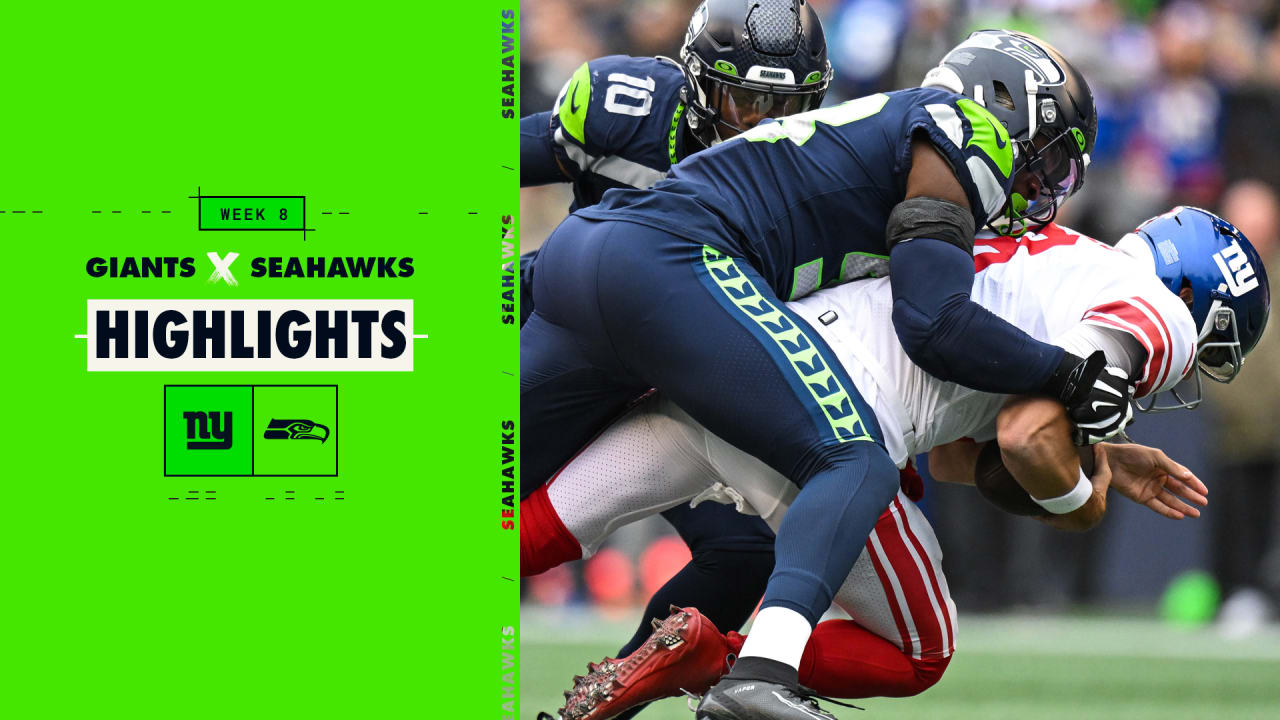 2022 Week 8 Seahawks vs. Giants Full Highlights