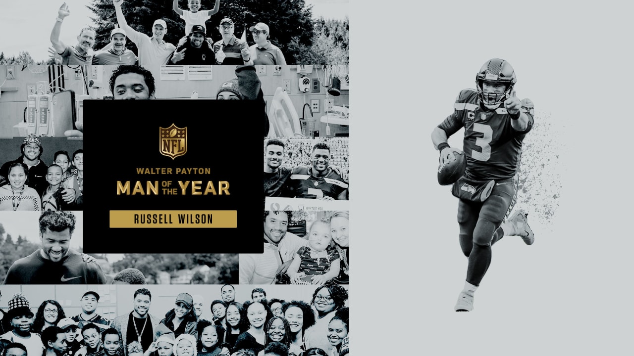 Seahawks QB Russell Wilson named Walter Payton as the man of the year in the NFL
