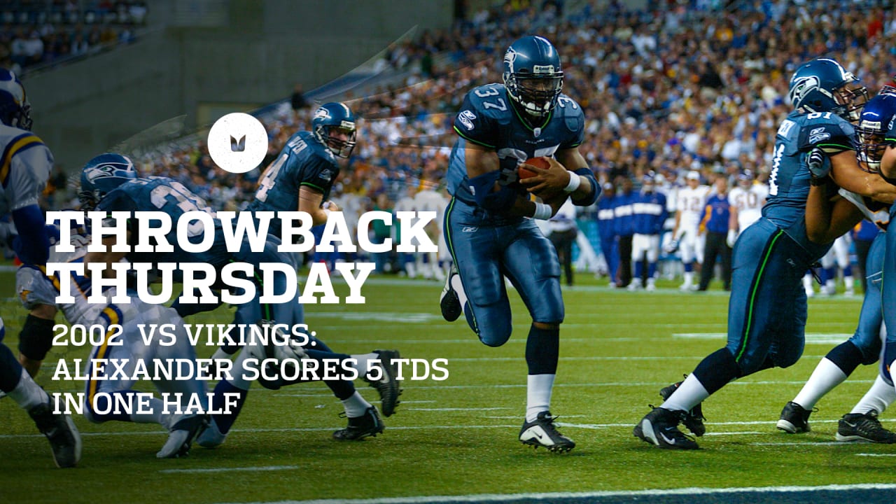 NFL Throwback Shaun Alexander Scores Five TD in a half