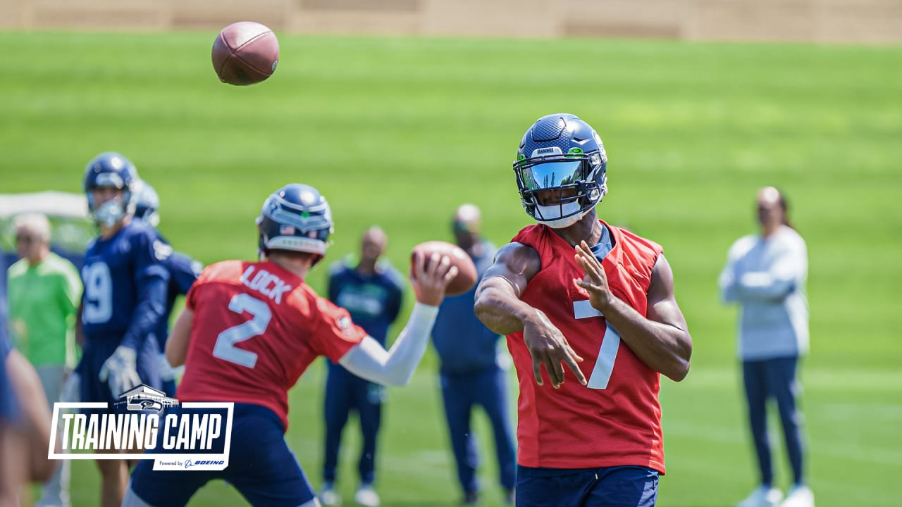 Seahawks' QB derby: Geno Smith, Drew Lock, Pete Carroll wait