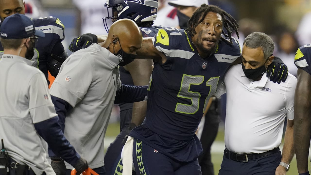 Exuberant Seahawks player came off the sideline during INT