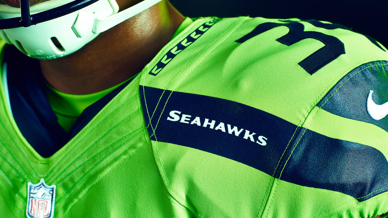 seattle seahawks bright green jersey