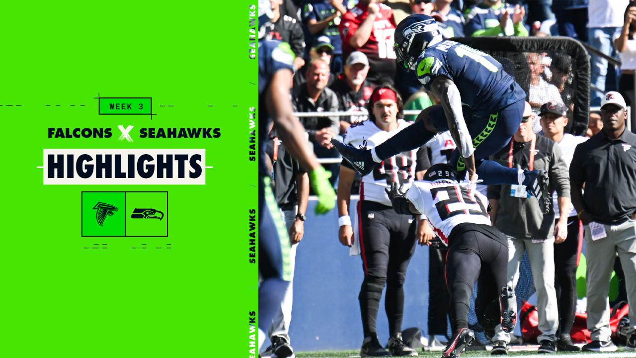 2022 Week 3 Seahawks vs. Falcons DK Metcalf Hurdles Defender To Cap 13