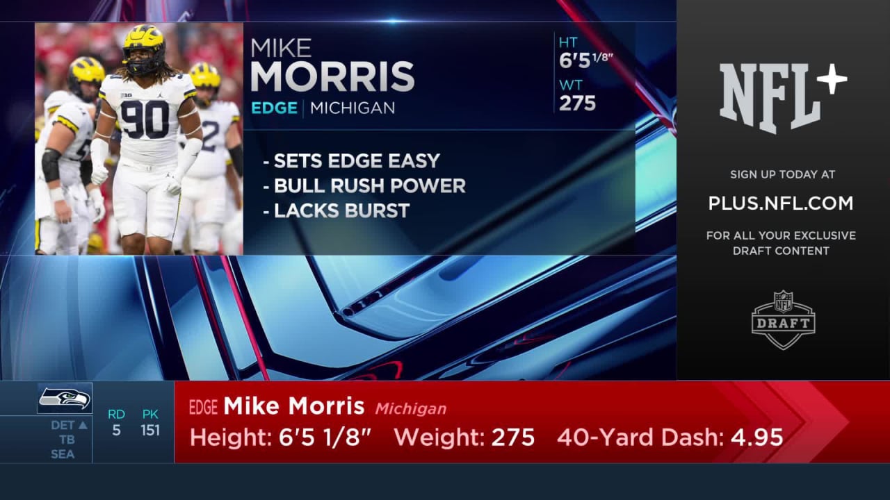 2023 NFL Draft: DE Mike Morris, Michigan, Pick No. 151