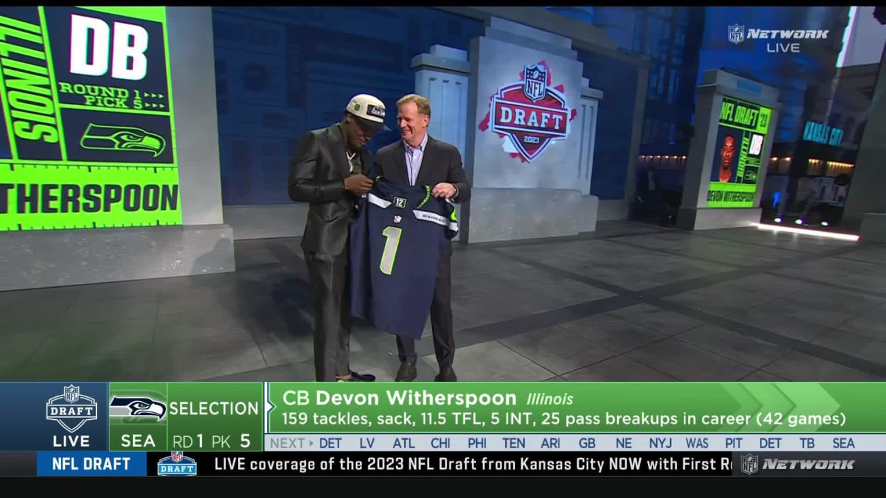 Round 1 - Pick 5: Devon Witherspoon, CB, Illinois (Seattle Seahawks) : r/nfl