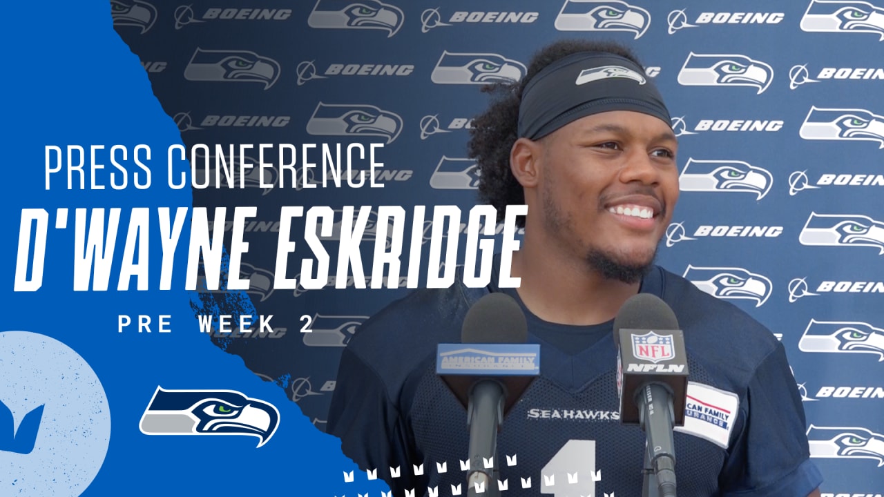 D'Wayne Eskridge Seahawks PreWeek 2 Press Conference August 19