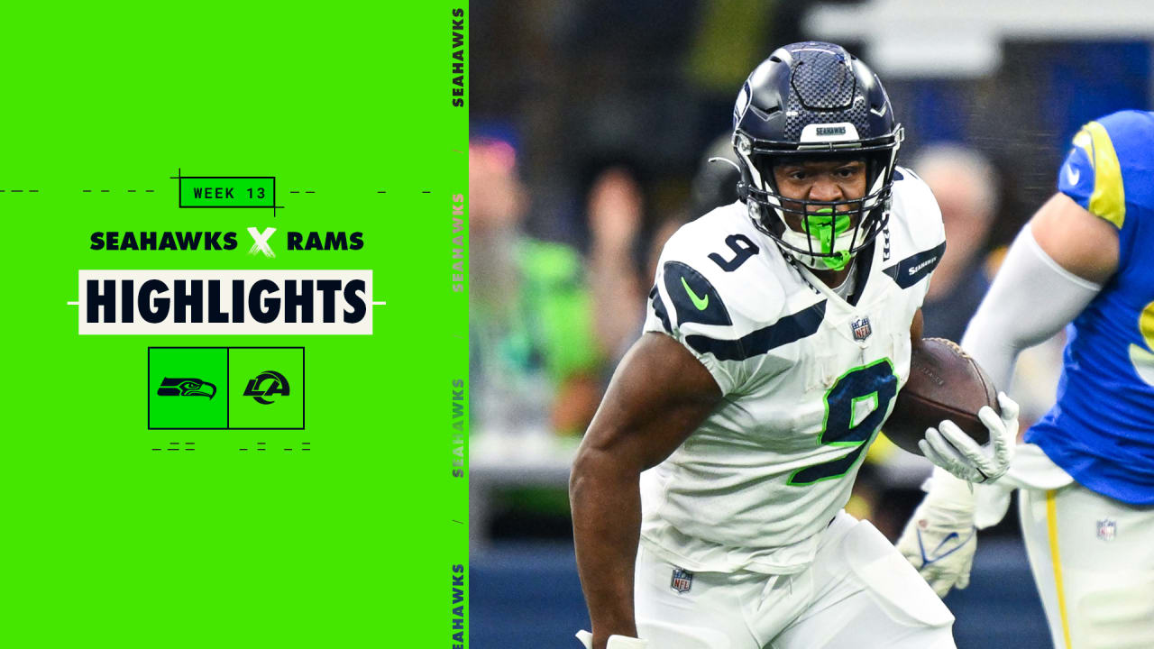 2022 Week 13 Seahawks at Rams Kenneth Walker III Rushes For 30 Yards