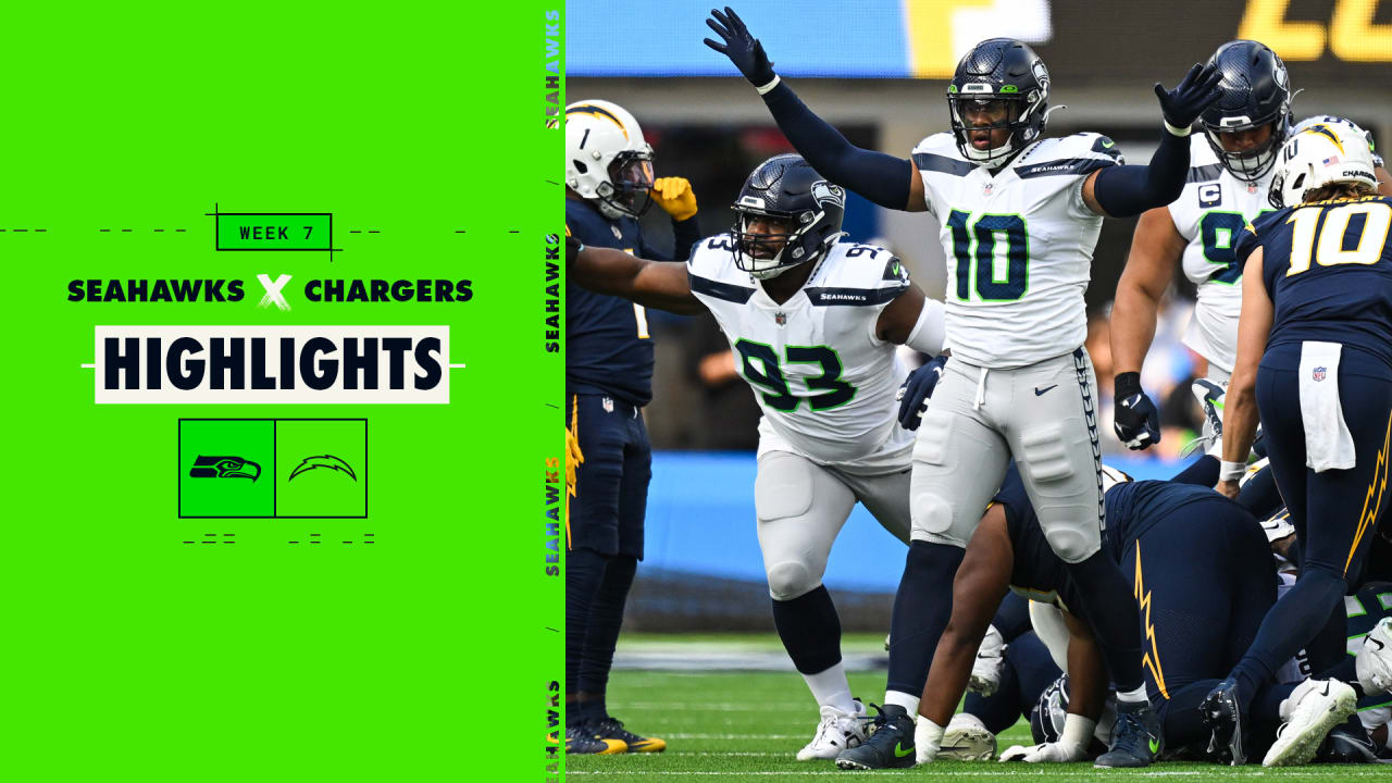 2022 Week 7 Seahawks at Chargers FourthDown Stop Highlight