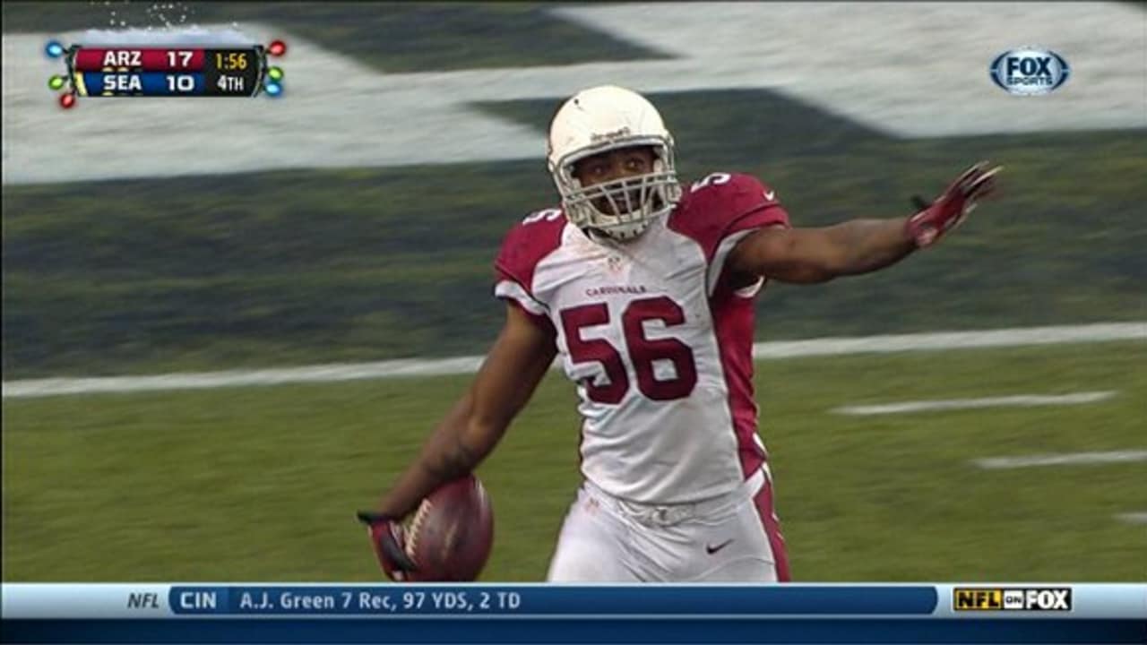 Karlos Dansby becomes 'a legend' with historic interception 